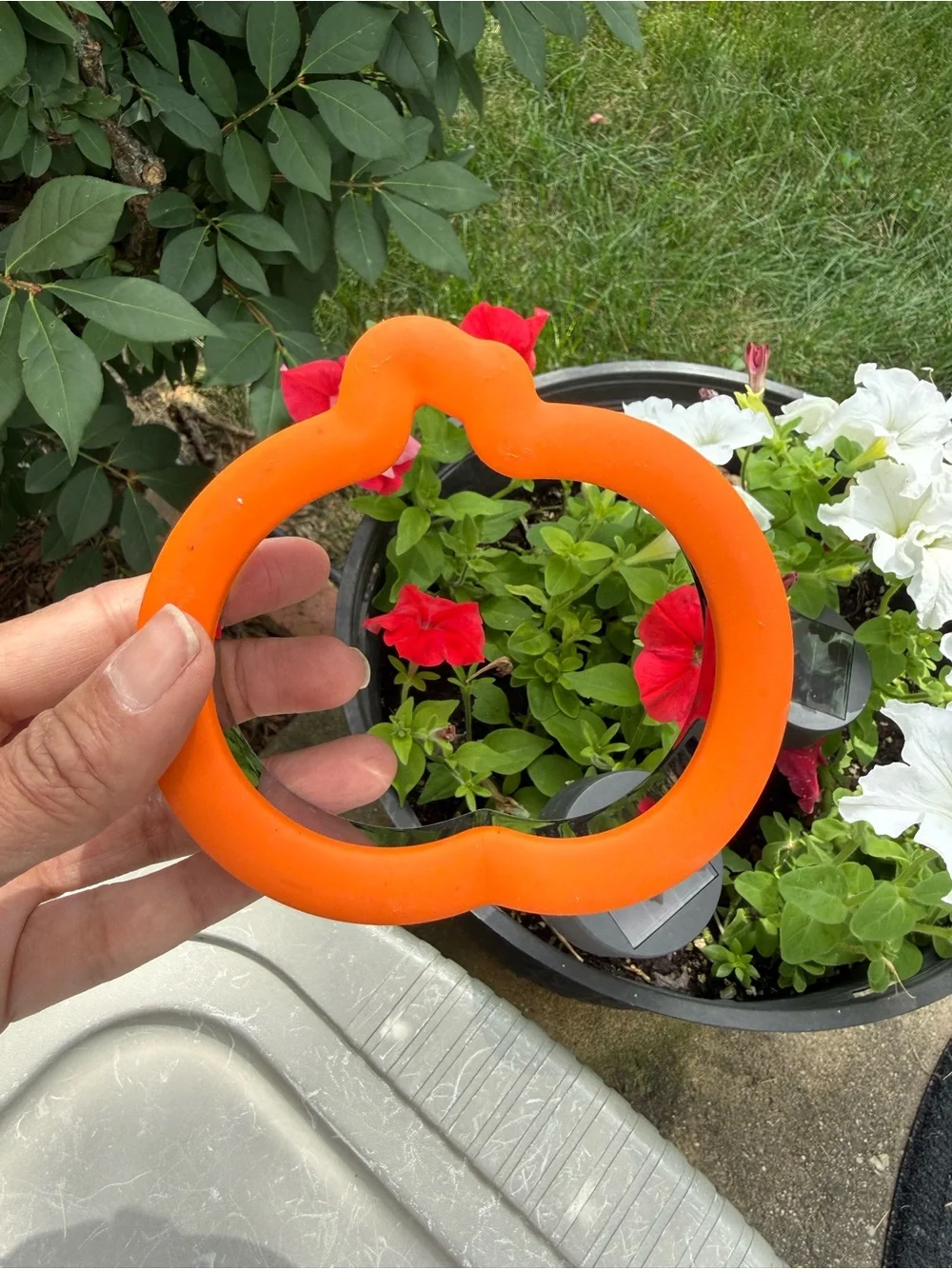 Pumpkin Cookie Cutter | Metal & Orange Comfort Grip